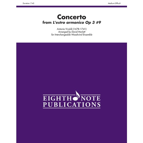 Concerto from Lestro Armonico Op. 3 No 9 for Flexi Ensemble Sheet Music
