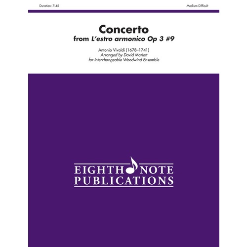 Concerto From Lestro Armonico Op. 3 No 9 Flex Ens
