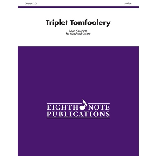 Triplet Tomfoolery Woodwind Quintet Sheet Music for Flexi and Small Ensemble
