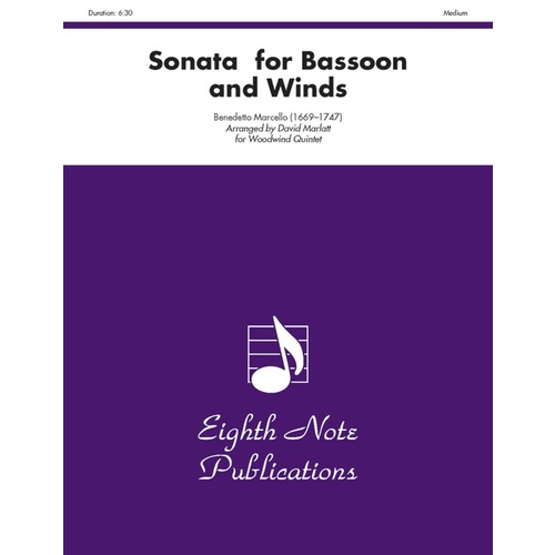 Sonata For Bassoon And Winds Woodwind Quintet