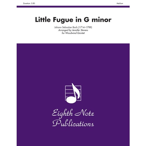 Little Fugue In G Minor Woodwind Quintet