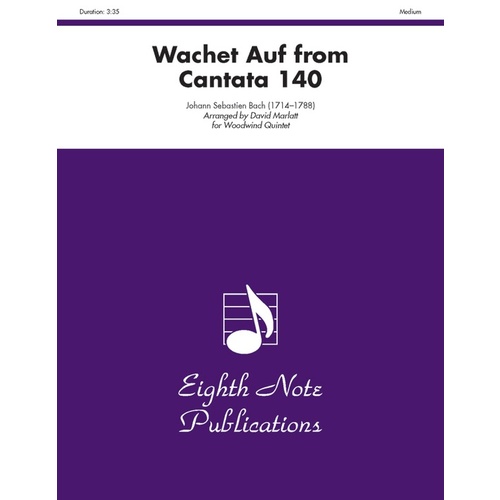 Wachet Auf From Cantata 140 Woodwind Quintet