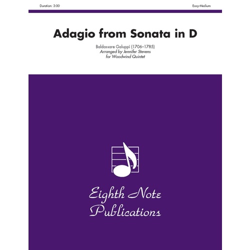 Adagio From Sonata In D Woodwind Quintet