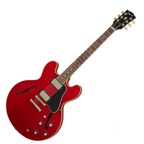 Gibson ES335 SATIN Hollow Body Electric Guitar in Satin Cherry