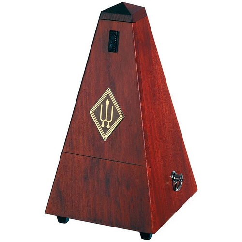 Wittner 810 Series Solid Wood Metronome with Bell in Mahogany Finish