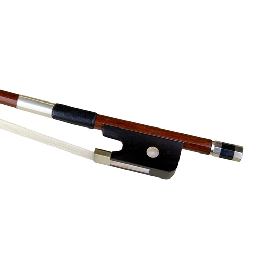 Double Bass Bow FPS Half Mount French-Style 1/4 with Hand-Carved Ebony Frog