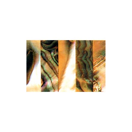 Mother of Pearl Viola Bow Frog Slide, Ebony Lined, 34 x 9 x 1.2mm, Made in Germany