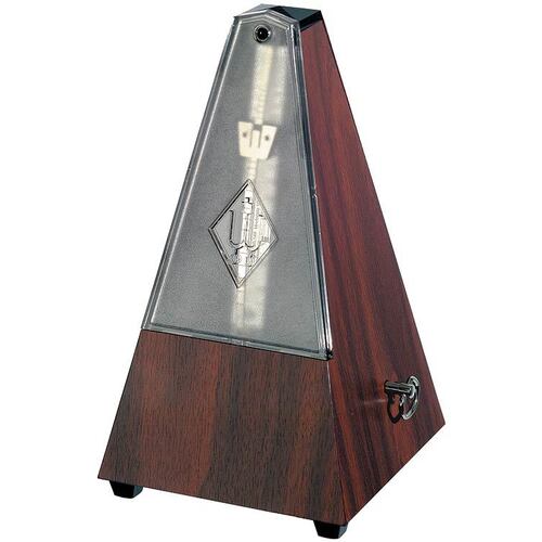 Wittner 810 Series Mechanical Metronome with Bell, Mahogany Grain Finish