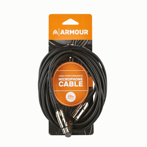 Armour CCP20U Xlr Cable 20Ft Black Upgrade Con.