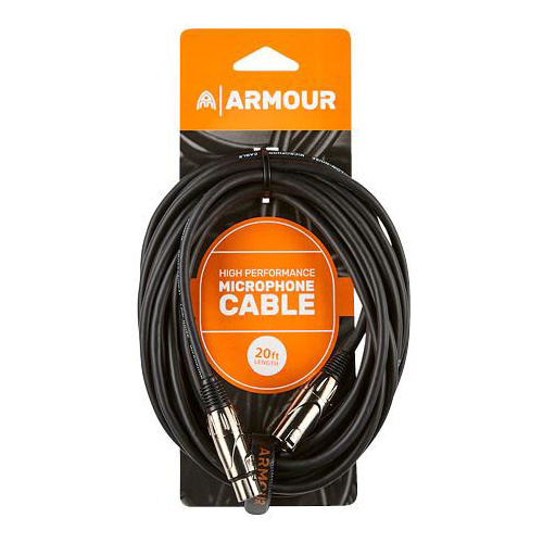 Armour CCP20U Xlr Cable 20Ft Black Upgrade Con.