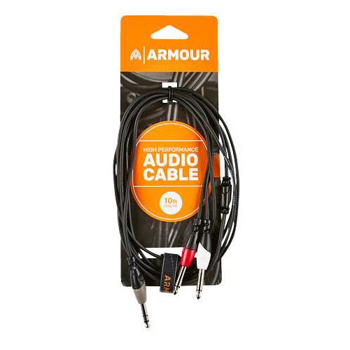 Armour SYC4 1/4" Stereo To 2 x 1/4" Mono Cable