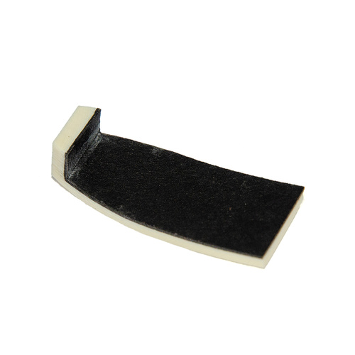 Viola Bow Tip - Bent Bone with Ebony Lining