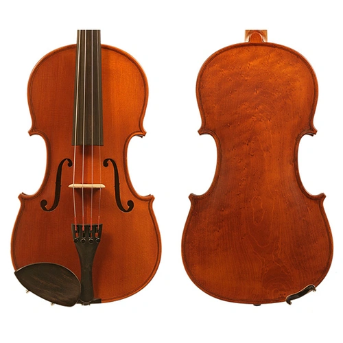 Gliga II Violin Outfit – 1 Piece Birdseye Maple Back with Opal Gold Strings and Case