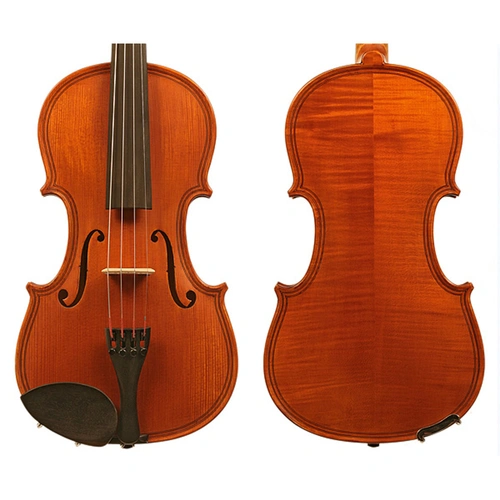 Gliga II Violin Outfit with Double Purfling 4/4 - Solid Spruce Top, Flamed Maple, Opal Gold Strings, TG Hill Case, Articul II Bow