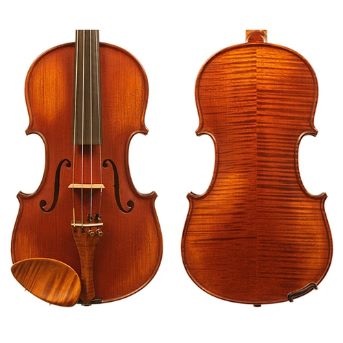Gliga Vasile Professional Genova Violin 4/4 Solid Spruce Top Maple Back Ebony Fingerboard Antique Oil Varnish Made in Romania