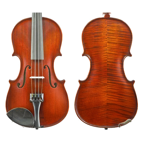 Gliga Vasile Professional Antique Violin 3/4 - Solid Spruce Top, Maple Back, Ebony Pegs, Wittner Tailpiece, Handmade in Romania
