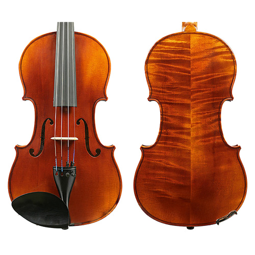 Raggetti RV-8 4/4 Violin Only - Mountain Spruce Top, Himalayan Maple Back, Flamed Ebony Pegs, Oil Varnish, Stradivari Pattern