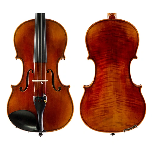 Raggetti RV-9 Violin 4/4 Outfit, Mountain Spruce Top, Himalayan Maple Back, Ebony Pegs, Fingerboard, Tailpiece, and Chinrest, High Flame Varnish