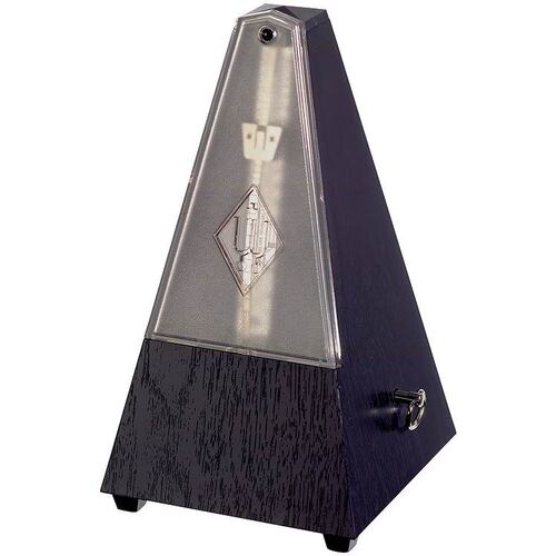 Wittner 810 Series Mechanical Metronome with Bell, Black Grain Finish