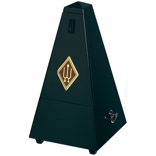 Wittner 810 Series Solid Wood Metronome with Bell, Mat Silk Black Finish