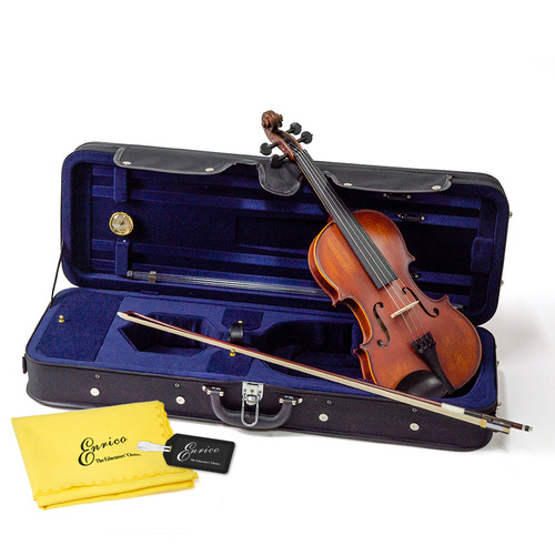 Enrico Advanced Violin Outfit 4/4 - Maple & Spruce, Ebony Pegs, Lightweight Tailpiece