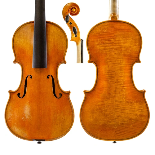 Makers II Violin Model B - Handcrafted with Maple Back and Spruce Top, Ebony Pegs and Fingerboard, Bare Bones Setup, Limited Production