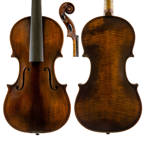 Makers II Violin A Model Dark - Handcrafted, 2-Piece Maple Back, Spruce Top, Ebony Pegs & Fingerboard, Designed for Luthiers, Limited Production