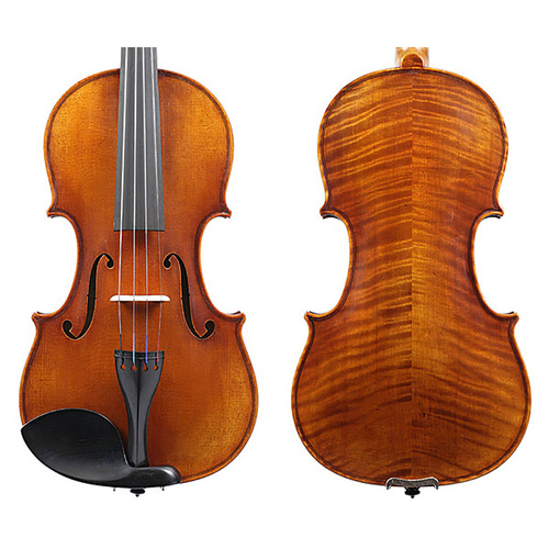 Raggetti Master No.6.0 Violin 1729 Stretton - Solid Spruce Top, Solid Maple Back, Ebony Pegs & Fingerboard, Highly Flamed, Oil Varnish
