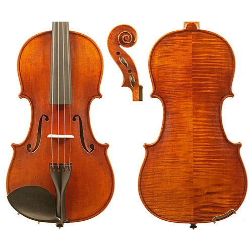Raggetti Master Violin No.6 1741 Vieuxtemps Solid Spruce & Maple, Ebony Components, Highly Flamed Varnish, Instrument Only, China