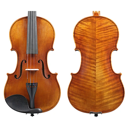 Raggetti Master Violin No.6 1730 Gibson, Solid Spruce, Solid Maple, Ebony Fingerboard, Highly Flamed Varnish, Instrument Only, Made in China