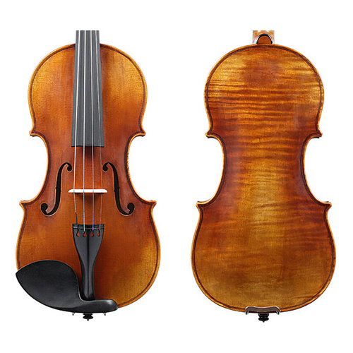 Raggetti Master Violin Amati 6.0 - Solid Spruce, Solid Maple, Highly Flamed, Ebony Components, Stradivari Pattern, Oil Varnish, No Outfit