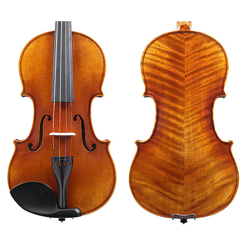 Raggetti Master Violin 1714 Strad Soil 6.0, Solid Spruce Top, Solid Maple Back, Neck & Sides, Inlaid Purfling, Ebony Pegs & Fingerboard
