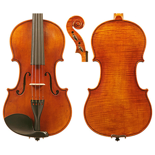 Raggetti Master Violin 1715 Cremonese No. 6.0, Solid Spruce Top, Solid Maple Back, Ebony Fingerboard and Pegs, Highly Flamed Varnish