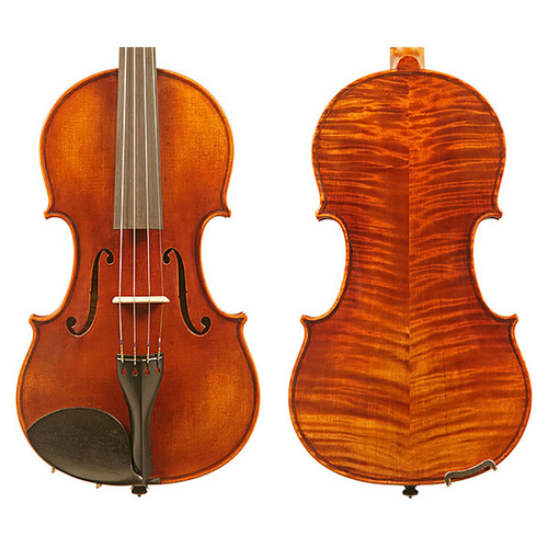 Raggetti Master Violin 6.0 Guarneri, Solid Spruce, Solid Maple, Ebony Components, Highly Flamed, Oil Varnish, Cremonese Pattern, Instrument Only