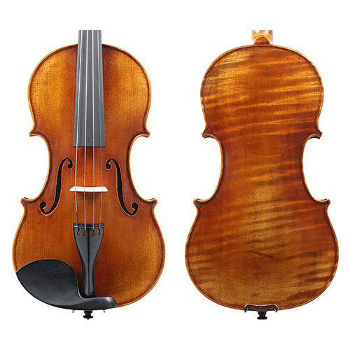 Raggetti Master Violin No. 6.0 Lord Wilton, Solid Spruce & Maple, Ebony Parts, Highly Flamed, Oil Varnish, Instrument Only, China
