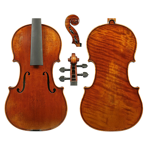 Raggetti Master Violin 6.2-1703 Emiliani Strad, Solid Spruce & Maple, Ebony Pegs/Fingerboard/Tailpiece, Stradivari Pattern
