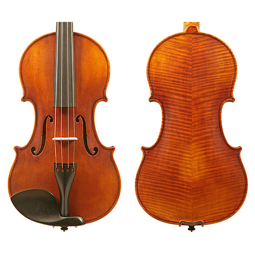 Raggetti Master Violin 6.2 1743 Paganini Cannon, Solid Spruce Top, Solid Maple Back, Ebony Fingerboard, Oil Varnish, Highly Flamed