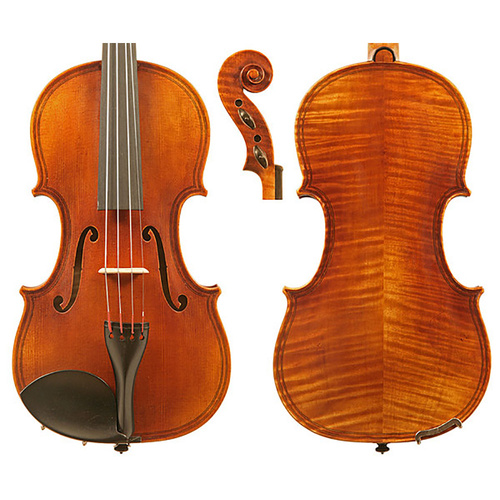 Raggetti Master Violin 1620 Maggini 6.2 - Solid Spruce Top, Solid Maple Back, Ebony Pegs & Fingerboard, Highly Flamed Varnish, Oil Finish