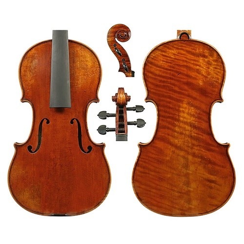 Raggetti Master Violin Strad 3/4 No. 6.2 Solid Spruce & Maple with Ebony Components