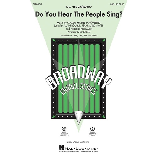 Do You Hear The People Sing SAB (Octavo)