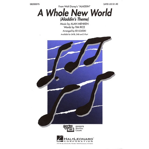 Whole New World ShowTrax CD (CD Only)