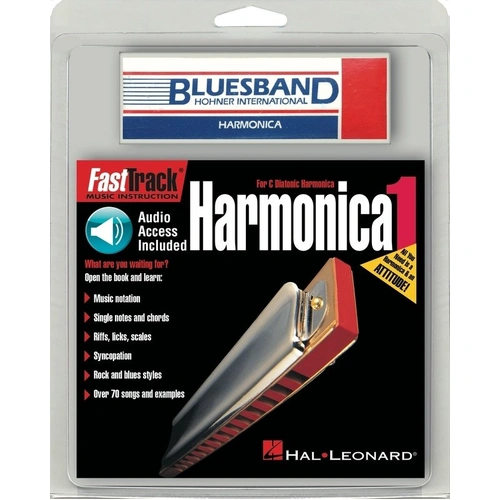 FastTrack Mini Harmonica Pack with Harmonica and Play-Along Audio Access