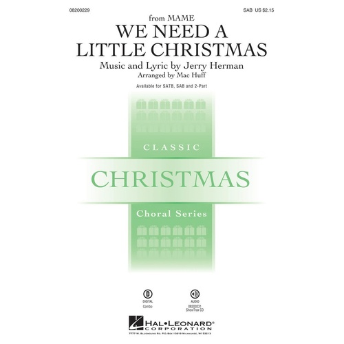 We Need A Little Christmas SAB (Octavo)