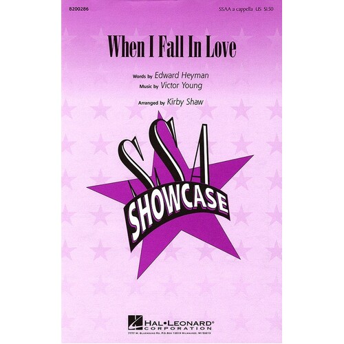 When I Fall In Love SSAA A Cappella (Octavo)