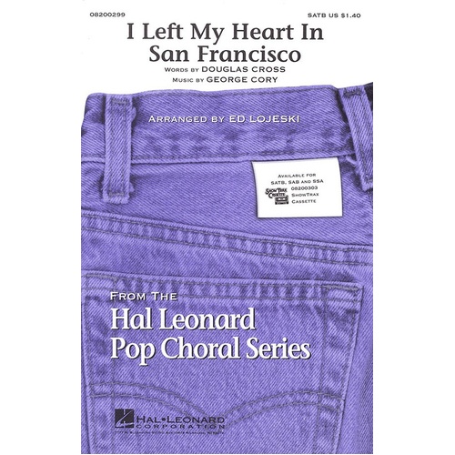 I Left My Heart In San Francisco SATB (Octavo)