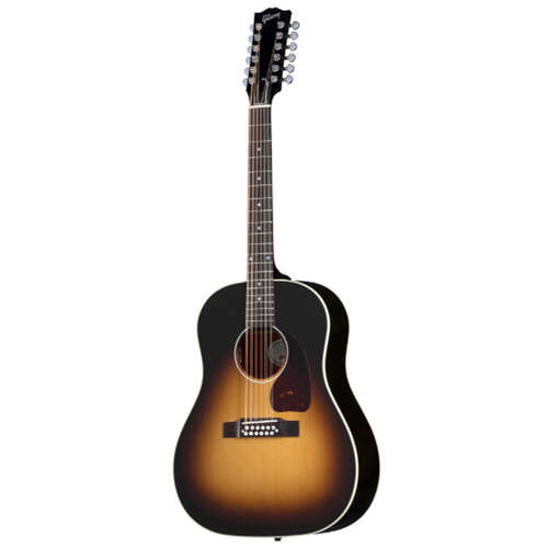 Gibson J-45 Standard Acoustic Guitar 12-String Vintage Burst w/ Pickup & Hardcase