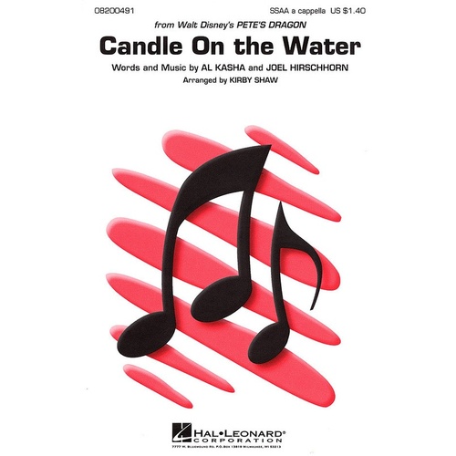 Candle On The Water SSAA A Cappella (Octavo)