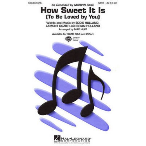 How Sweet It Is To Be Loved By You SAB (Octavo)