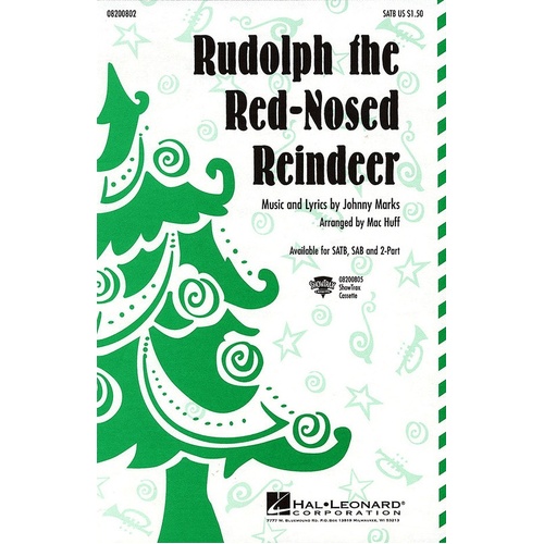 Rudolph Red Nose Reindeer SATB (Octavo)