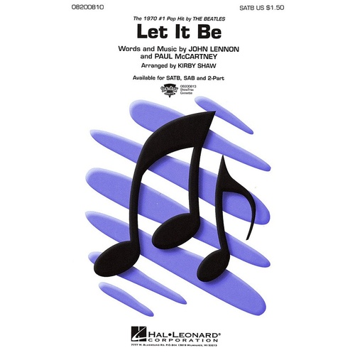 Let It Be SAB Arr Shaw (Octavo)